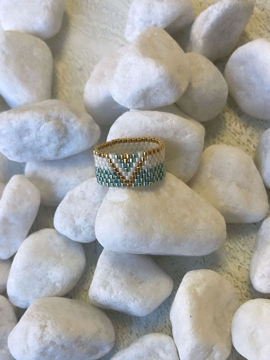 The Gem Stories Ring with Stones Gold Plated