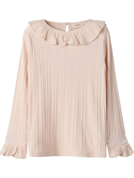 Kinderbluse Langarm Rosa
