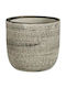 Atmosphera Planter Ceramic Gray