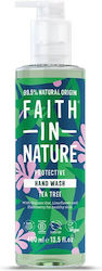 Faith in Nature Tea Tree Liquid Soap with Pump 400ml Faith in Nature Tea Tree Liquid Soap with Pump 400ml