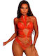 Sexy Bodysuit Ketten Dekorative Herzchen