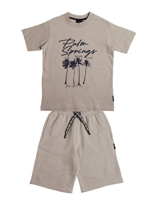 Kids' Set with Shorts Summer 2pcs Beige