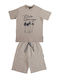Kids' Set with Shorts Summer 2pcs Beige