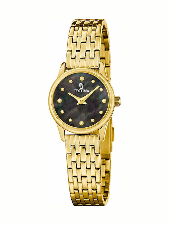 Festina Mademoiselle Ceas de Damă cu Auriu Brățară Metalică