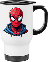 Κούπα Θερμός Spiderman 450ml Λευκή