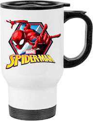 Κούπα Θερμός Spiderman 450ml Λευκή