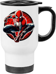 Mug Thermos Spiderman 450ml White Mug Thermos Spiderman 450ml White