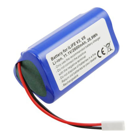 Avizar Batterie für Roboter-Staubsauger Ilife V3 V3s V5 V5s 11,1V 2600mAh 28,9Wh Blau