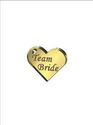 Plexiglas Herz mit Gravur Team Bride