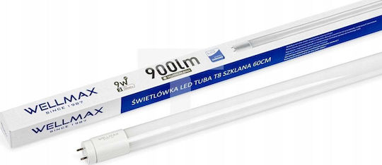 Wellmax LED Bulb 9W Fluorescent Type 60εκ. for Socket G13 and Shape T8 900lm
