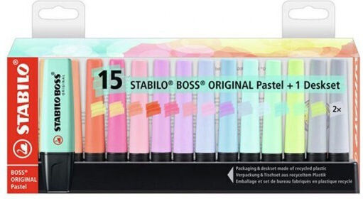 Stabilo Boss Original Pastel Маркери за Подчертаване Pastel 4006381567411 15бр