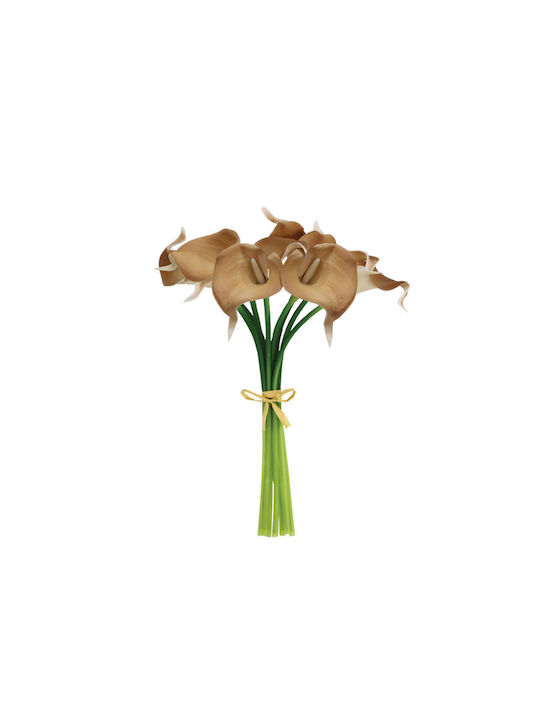 Beige Lilium Bouquet 8 Flowers 18x17x35cm 12/14...
