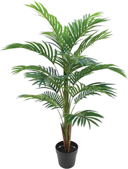 Plantă Artificială în Ghiveci Palmier Real Touch Plastică Green 105cm Marhome