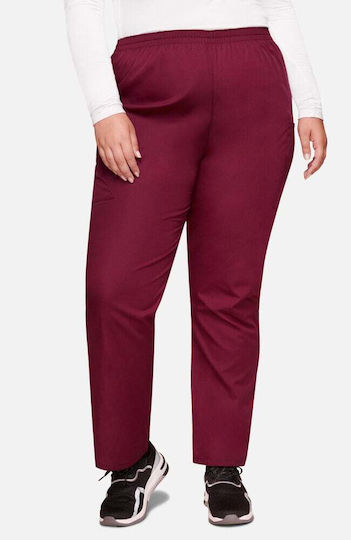 Cherokee Originals Women's Burgundy Medical Pants Cotton and Polyester