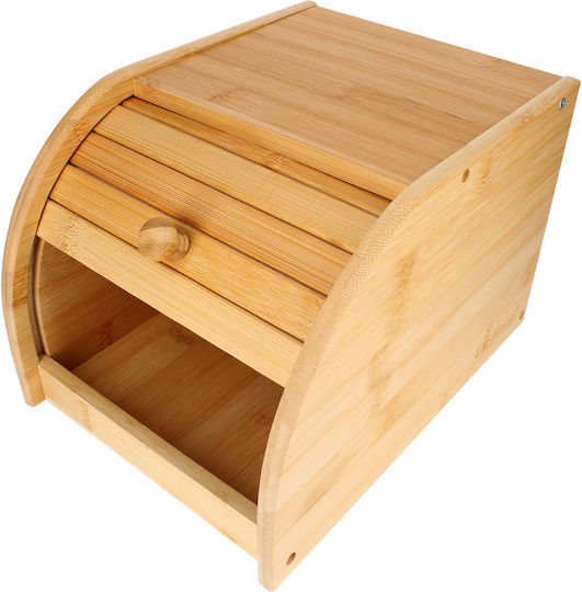 Cheffinger Cutie de Pâine din Bambus Natural Deschidere Glisantă Compactă Ultra Practică Maro Bej Cheffinger Cutie de Pâine din Bambus Natural Deschidere Glisantă Compactă Ultra Practică Maro Bej