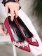 Suede Burgundy Heels