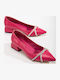 Leder Pumps Fuchsie