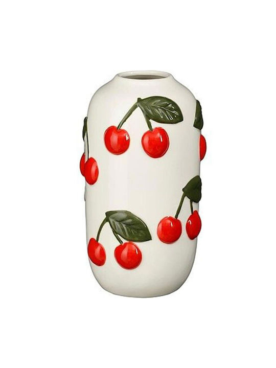Atmosphera Decorative Vase White 10x18cm