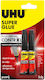 UHU Υγρή Κόλλα Στιγμής Super Glue Control 3ml 2τμχ x (1 Συσκευασία) Διάφανη