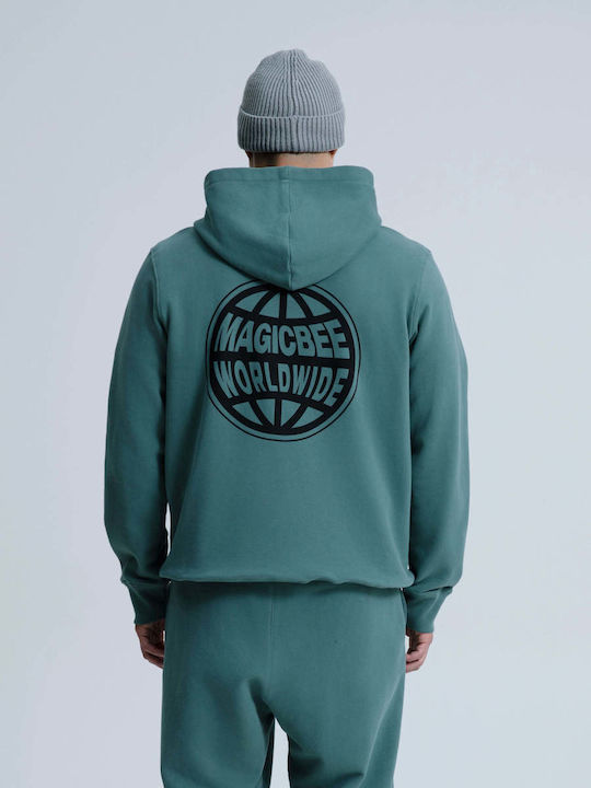Sweatshirt with Hood Green