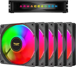 Armaggeddon Chroma Kit 3000 Case Fan 120mm 5τμχ Armaggeddon Chroma Kit 3000 Case Fan 120mm 5τμχ