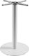 Pakketo Jefry Collapsible Table Stand Metallic Table with Adjustable White 48x48x73cm