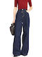 High Waist Women's Jean Trousers in Loose Fit Blue
