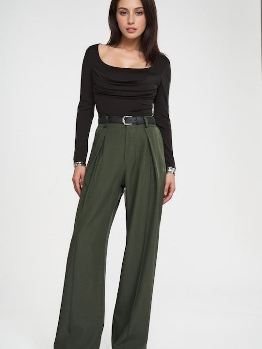 New Collection Дамско Текстил Панталон Khaki