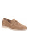 Leather Women's Loafers in Tabac Brown Color