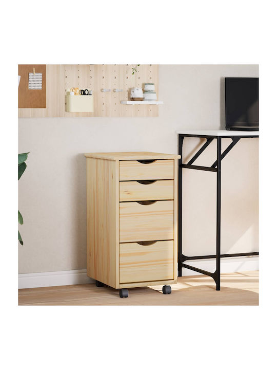 Чекмеджета Офис Διαφανής Βερνίκι 34x39x65.5см