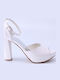 Leder Pumps Weiß