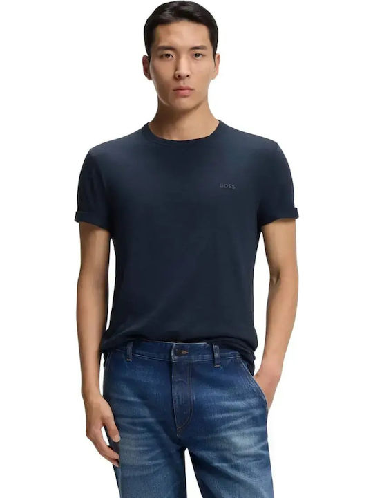 Boss T-shirt Navy Μπλε