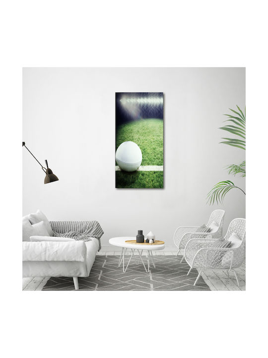 Wall Canvas Painting Durable Construction Materials Rugby Ball 60x120 Cm