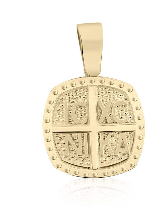 Chrilia Pendant Kids Talisman Konstantinato made of Gold 9K me2336