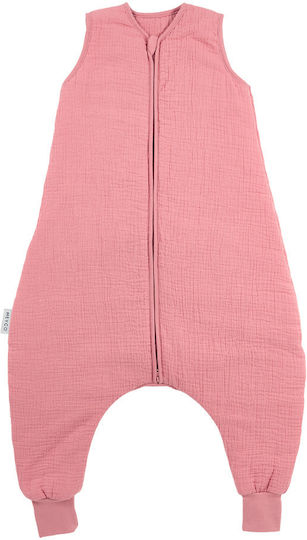 Meyco Winter Sleeping Bag with Feet Muslin Rose