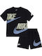Kids' Set with Shorts Summer 2pcs Black
