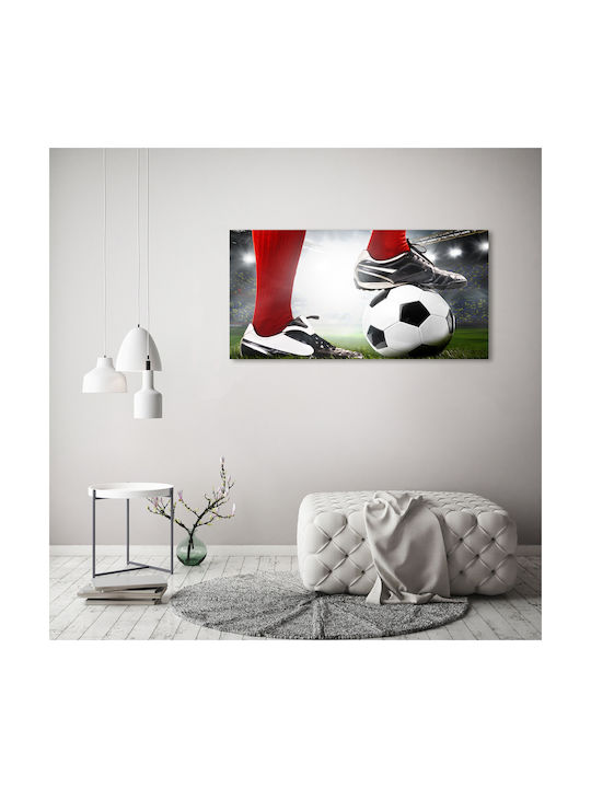 Gemälde Segeltuch Fertig Leinwandrahmen Fußballspieler Beine 120x60 cm