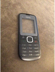 Nokia C1-01 Frontcover Silver Black Original Nokia C1-01 Frontcover Silver Black Original
