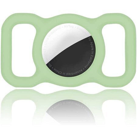 Flexible Cover Pet Collar Silicone Case Airtag Green