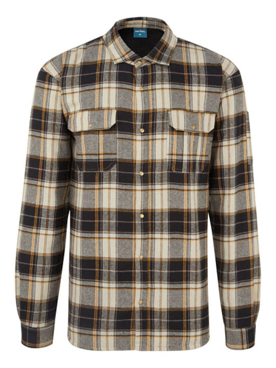 Portwest Ka313 Check Shirt Sherpa Lining Ka3 Brown