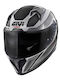 Givi 50.Z Titanium/Black/White Motorcycle Helmet Full Face ECE 22.06 with Sun Visor