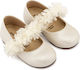 Babywalker Ecru Baptism Leather Pumps