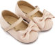 Babywalker Beige Baptism Fabric Pumps