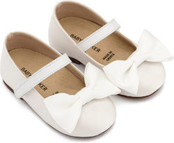 Babywalker White Baptism Fabric Pumps