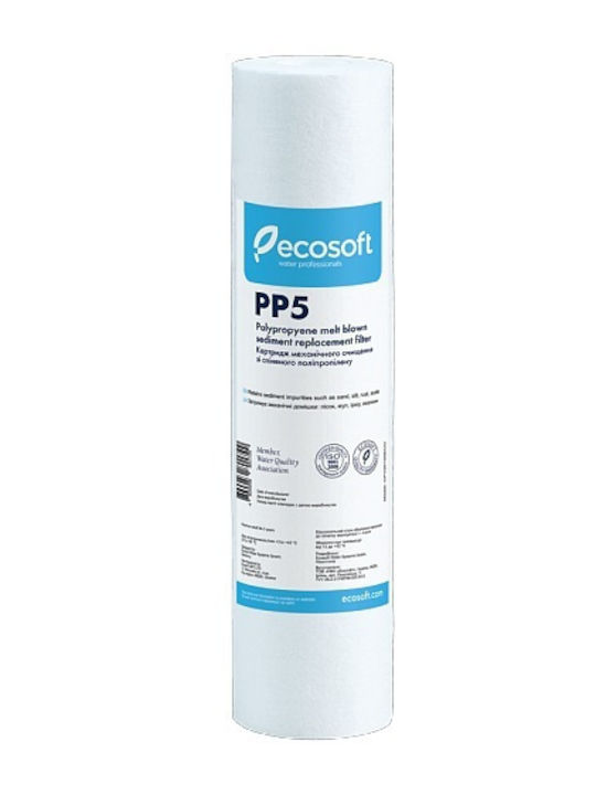 Ecosoft Water Filter Replacement made of Polypropylene 10" 5 μm
