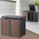 ML-Design Plastic Coș de gunoi Deșeuri 240lt