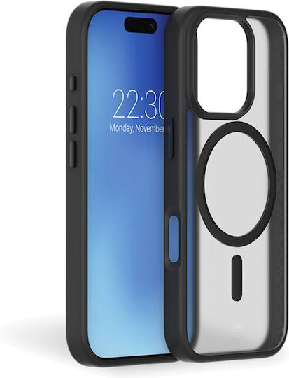 Force Case Handyhülle iPhone 16 Pro Verstärkt Magsafe Air Frost Tryax 3m System Schwarz