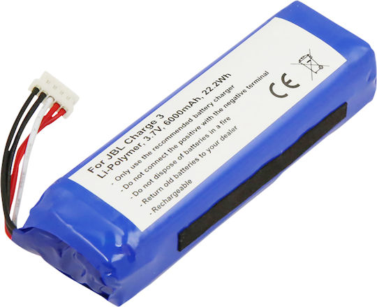 Avizar Replacement Battery Jbl Charge 3 2015 Li-polymer 3.7v 6000mah 22.2wh Blue