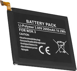 Avizar Battery Smartphone Nokia 3 Li-polymer Reference He319 3.85v 2650mah Black