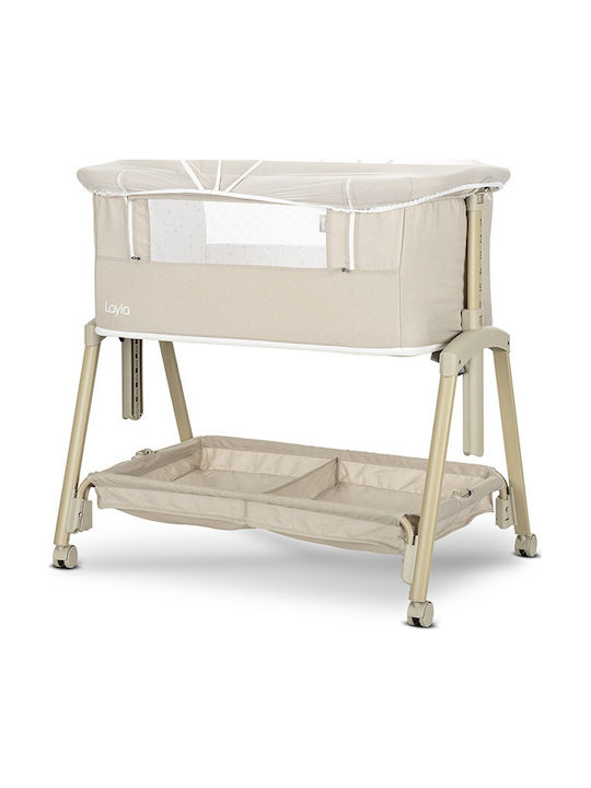 Lorelli Cradle with Mattress and Wheels Beige